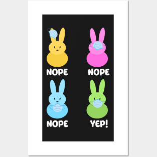 Peeps with masks wearing wrong happy easter 2021 Posters and Art